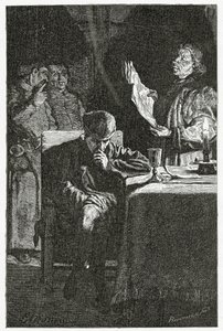 Illustration de Louis XI à la Bastille, 19e siècle - Jean Louis Ernest Meissonier